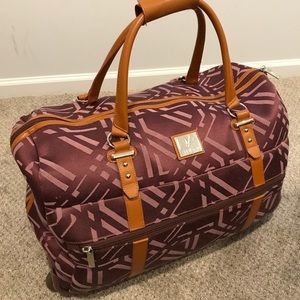 Diane Von Furstenberg 20” Wheeled Bag in Plum